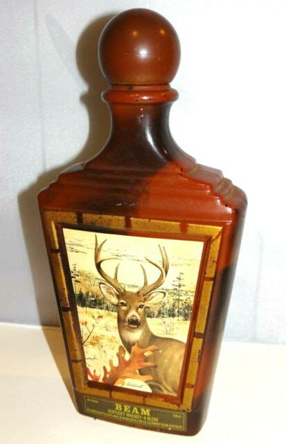 Jim Beam Empty Whiskey Bottle by J Lockhart Wood Duck Vintage. C $32.46. C $67.17 shipping. or Best Offer. Jim Beam 1978 Ducks Unlimited Canada 40th Anniversary Decanter Bottle Empty . C $20.28. 0 bids. or Best Offer. Ending 4 Sep at 15:26 EDT 1d 22h. Jim Beam Duck Stamp Series Decanter First Issue Bourbon Bottle .